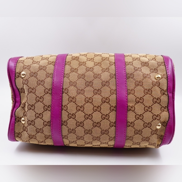 BA01❤️ Gucci GG Canvas Boston Bag - Picture 11 of 16